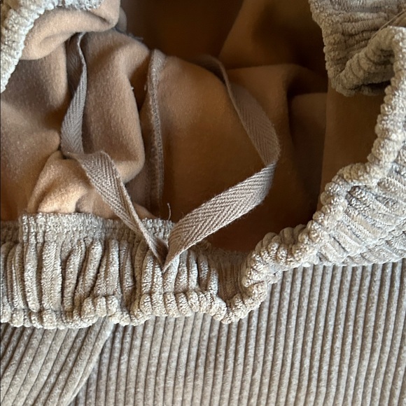 Sisters & Seekers Tan Lined Corduroy Joggers - Picture 4 of 8